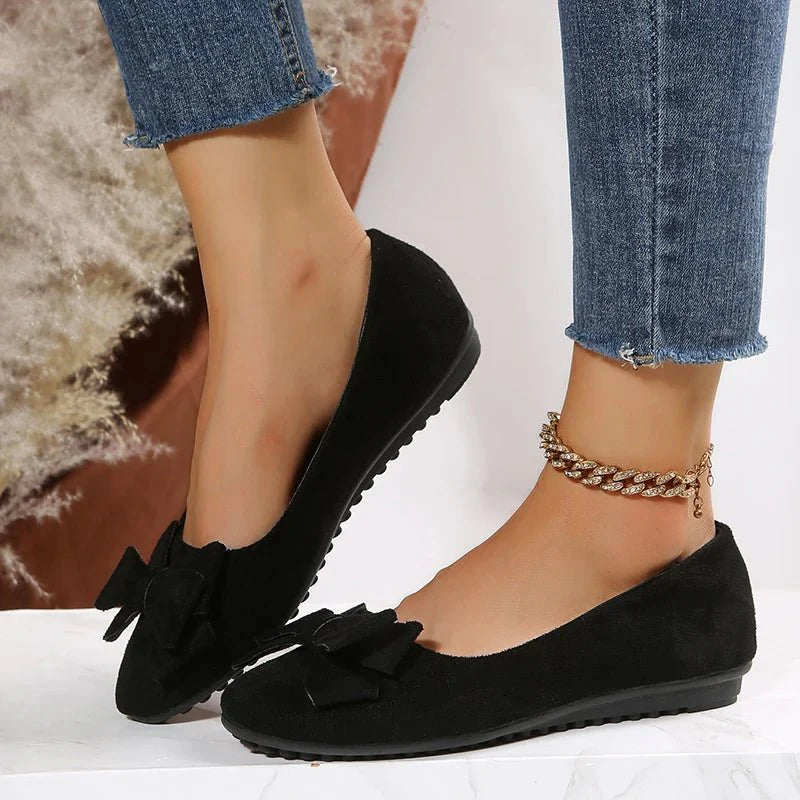 Chaussures Plates À Nœuds Pour Femmes | Confortable