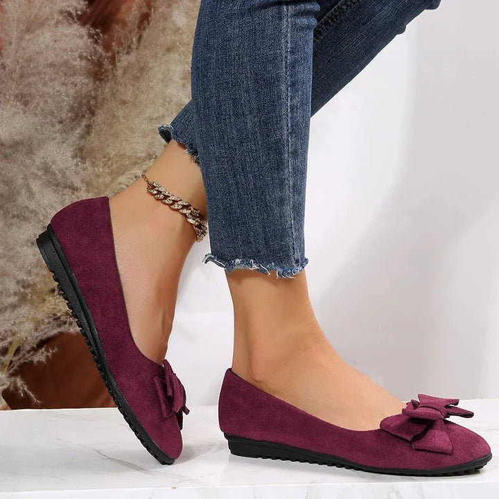 Chaussures Plates À Nœuds Pour Femmes | Confortable