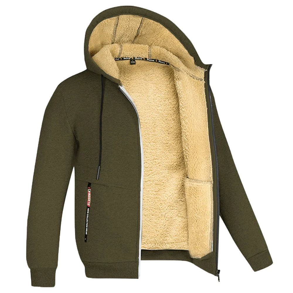 Veste Chaude À Manches Longues Pour Hommes | Capuche