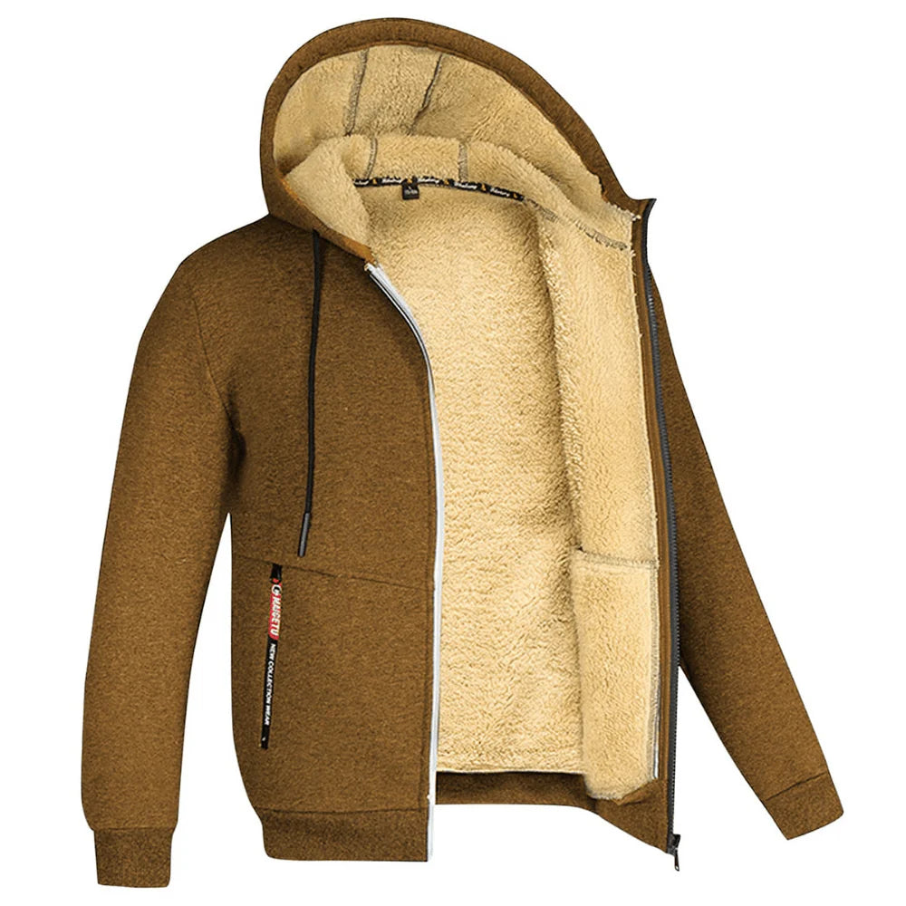 Veste Chaude À Manches Longues Pour Hommes | Capuche