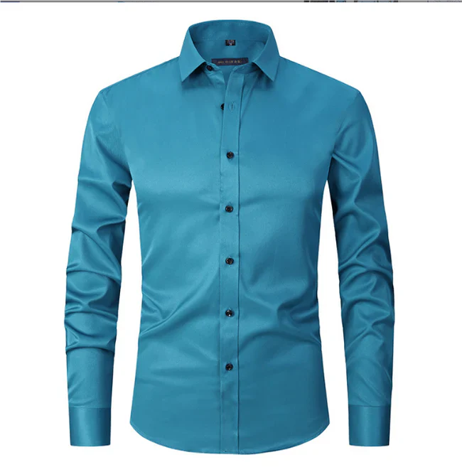 Augustin | Chemise pour Homme | Manches Longues, Coupe Ajustée & Élégante