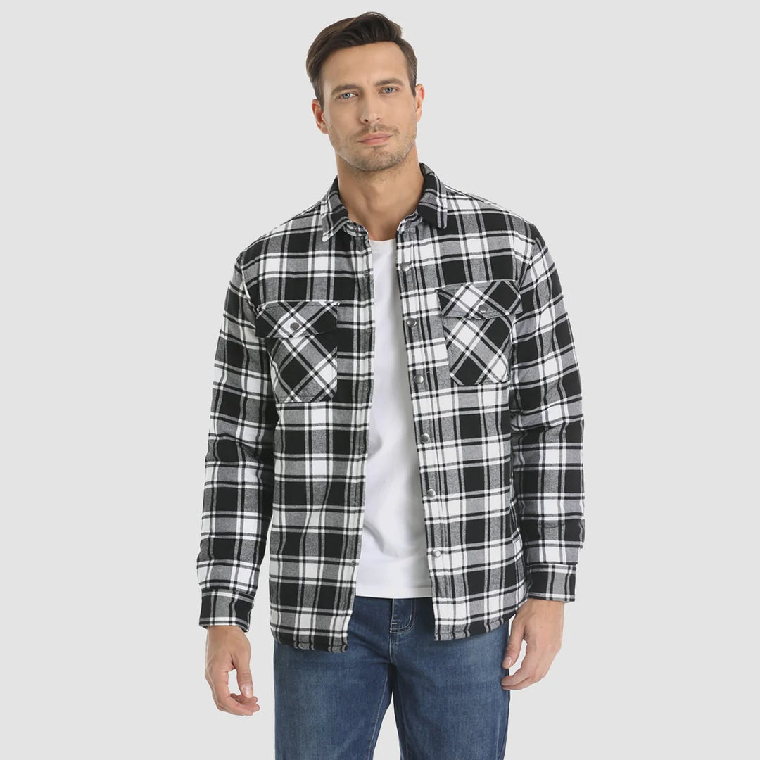 Veste De Chemise À Boutons Pour Hommes | Manches Longues