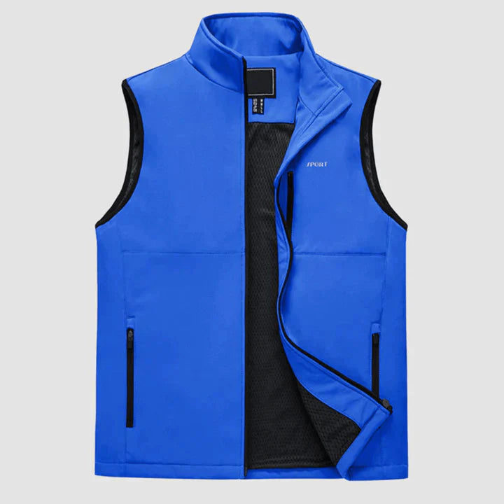 Veste Zippée Sans Manches Pour Hommes | Extérieur