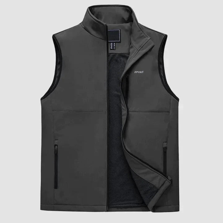 Veste Zippée Sans Manches Pour Hommes | Extérieur