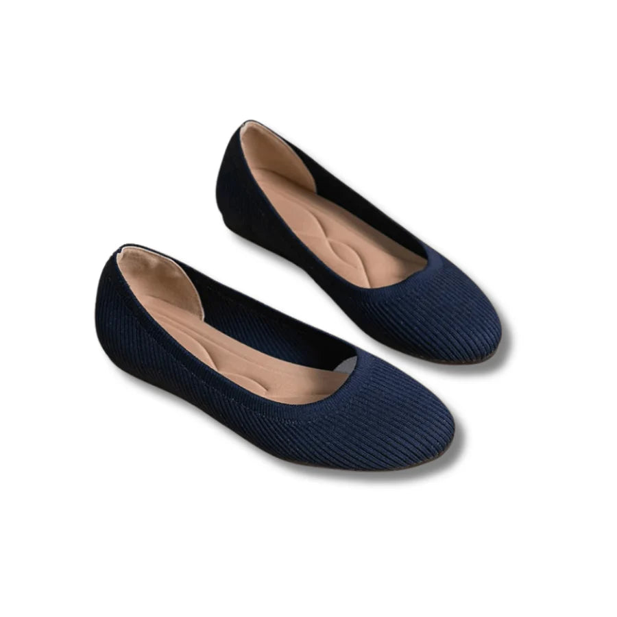 Chaussures Plates À Ballet en Tricot Pour Femmes | Confortable