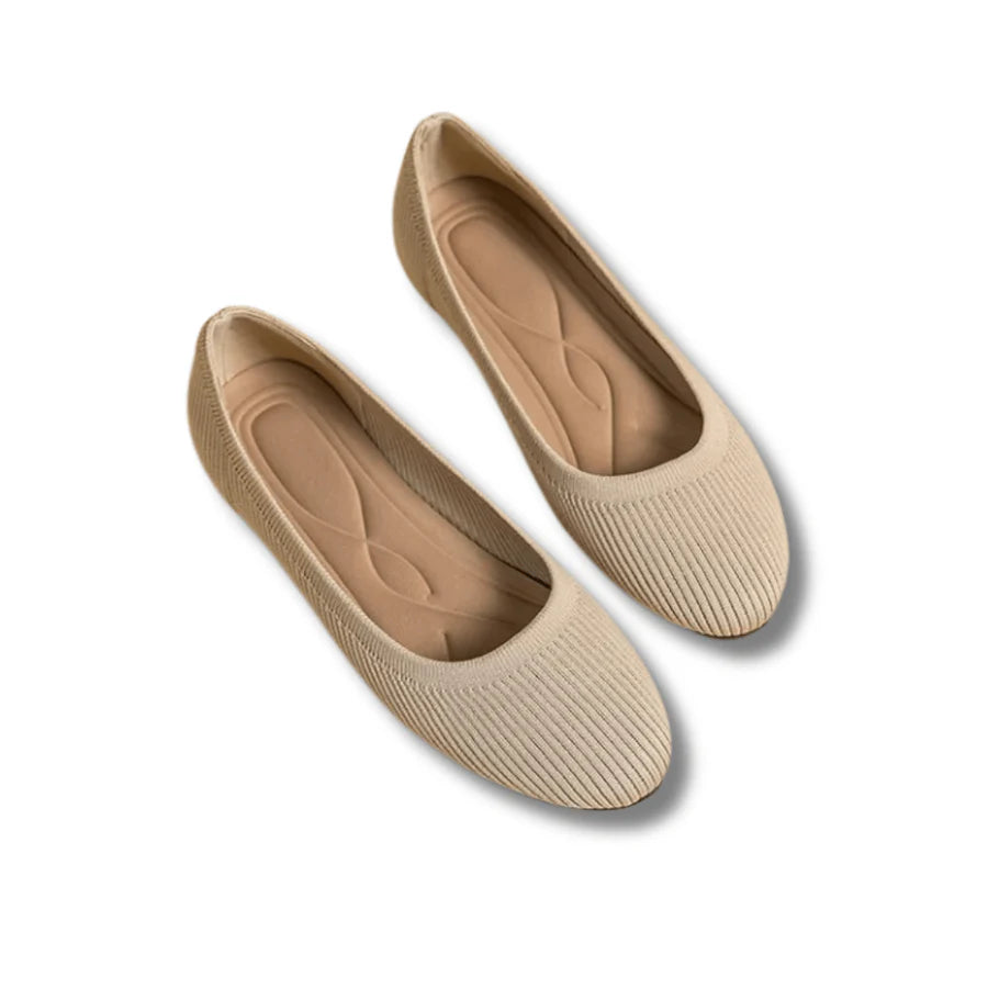 Chaussures Plates À Ballet en Tricot Pour Femmes | Confortable