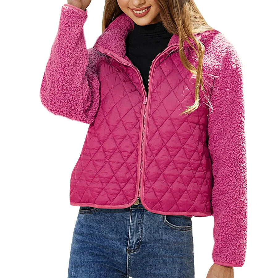 Veste Matelassée Zippée Pour Femmes | Manches Longues