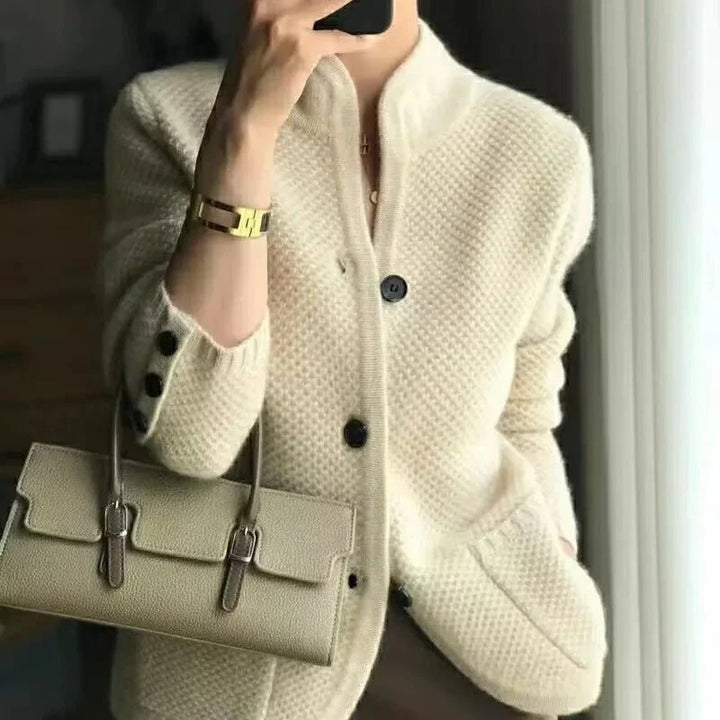 Cardigan Élégant En Tricot Pour Femmes | Manches Longues