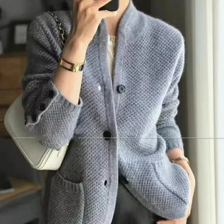Cardigan Élégant En Tricot Pour Femmes | Manches Longues