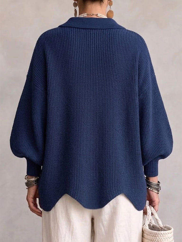 Cardigan Oversize à Boutons Dorés