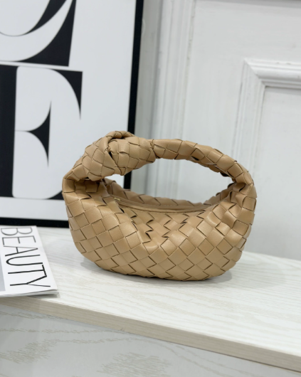 Mini Sac à Main Tressé Femme avec Anse Nouée