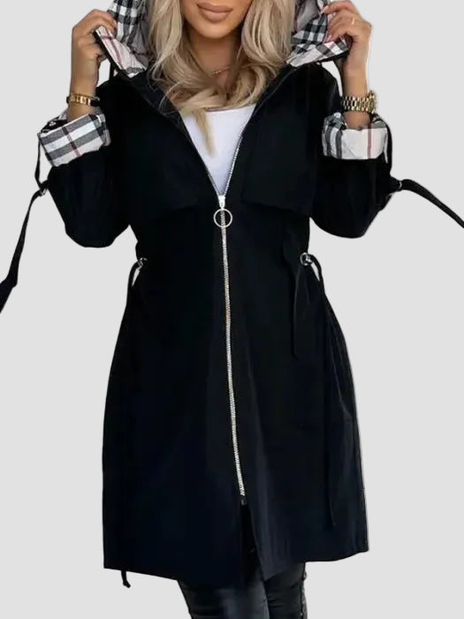 Aveline | Manteau Imperméable Coupe-Vent à Capuche Femme