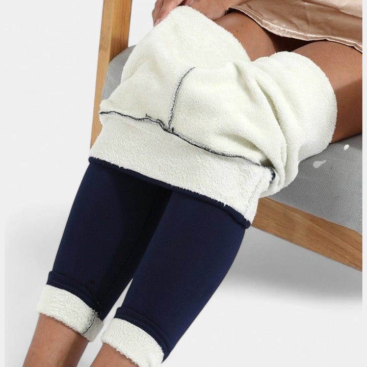 Legging Femme Doublé Sherpa Taille Haute