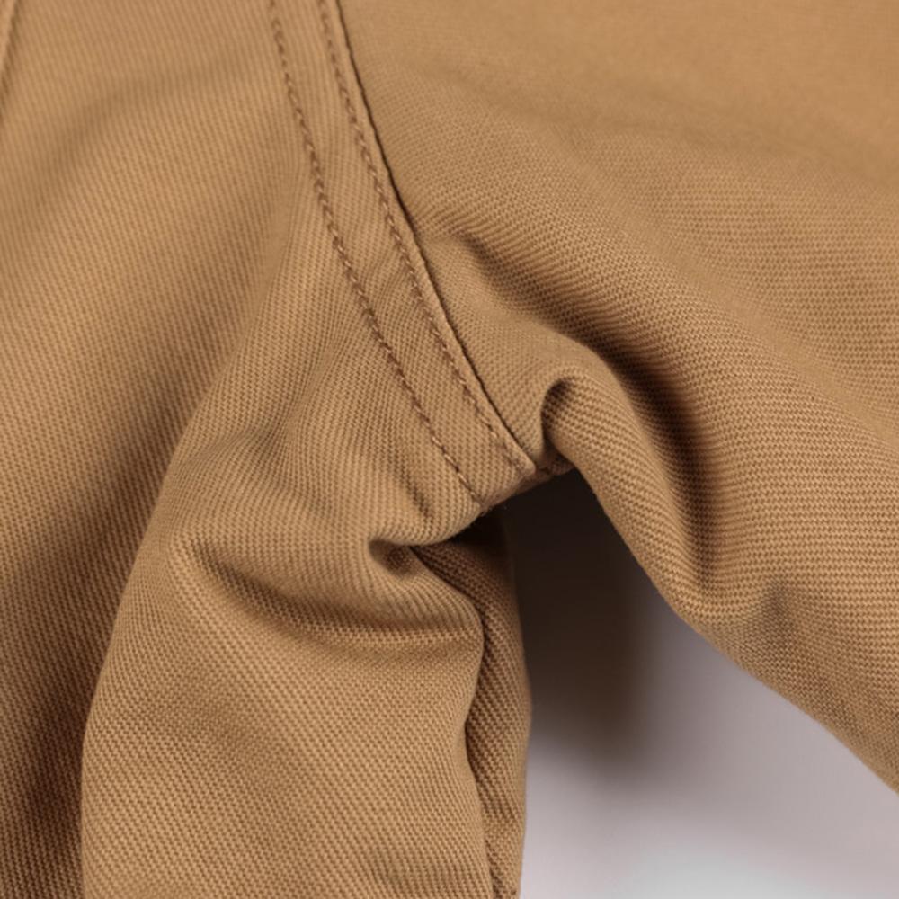 Giacca militare da uomo con cappuccio rimovibile e fodera in pile