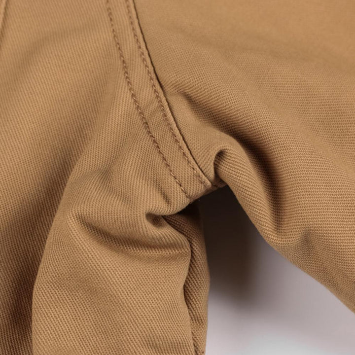 Giacca militare da uomo con cappuccio rimovibile e fodera in pile