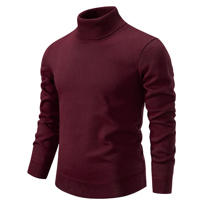Men's soft knit turtleneck sweater
