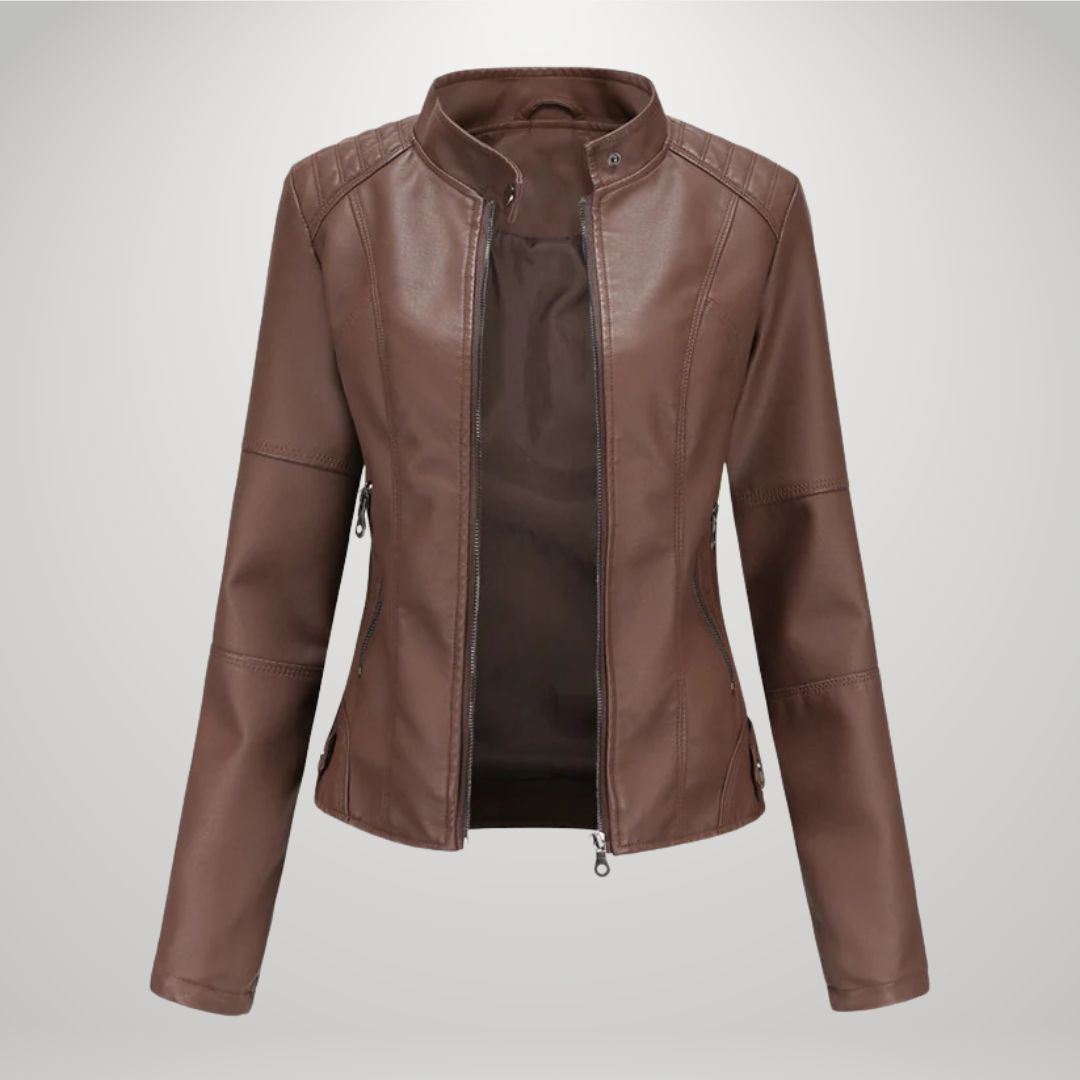 Veste en Cuir Décontractée Intemporelle