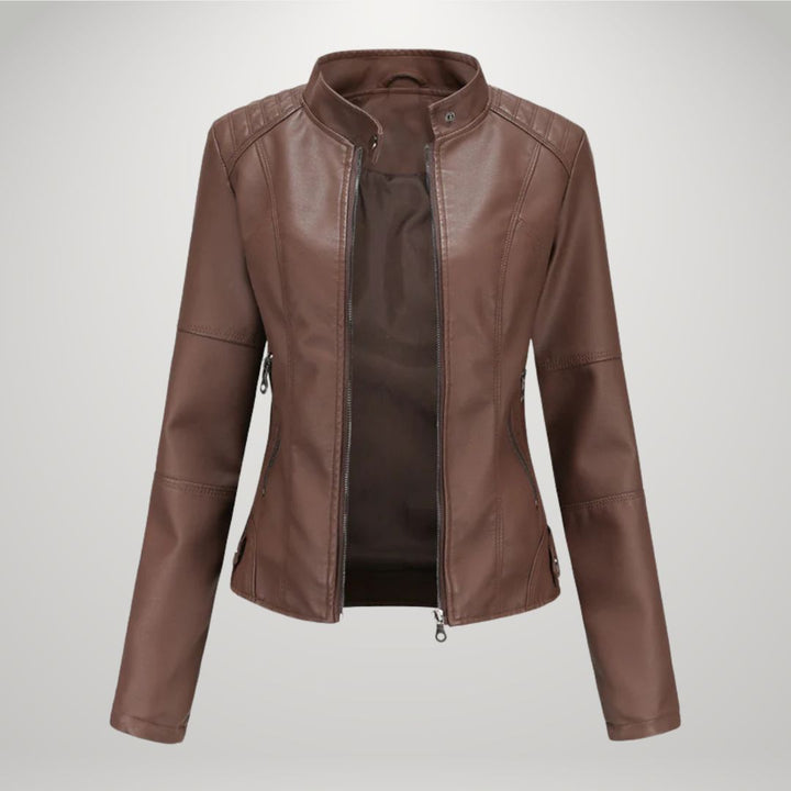 Veste en Cuir Décontractée Intemporelle