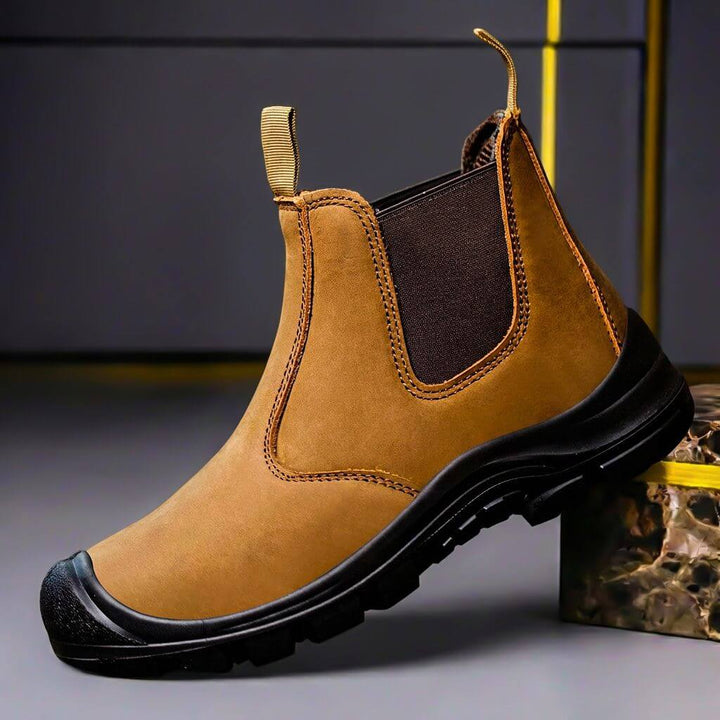 Bottes Chelsea Homme En Daim Avec Semelle Crantée