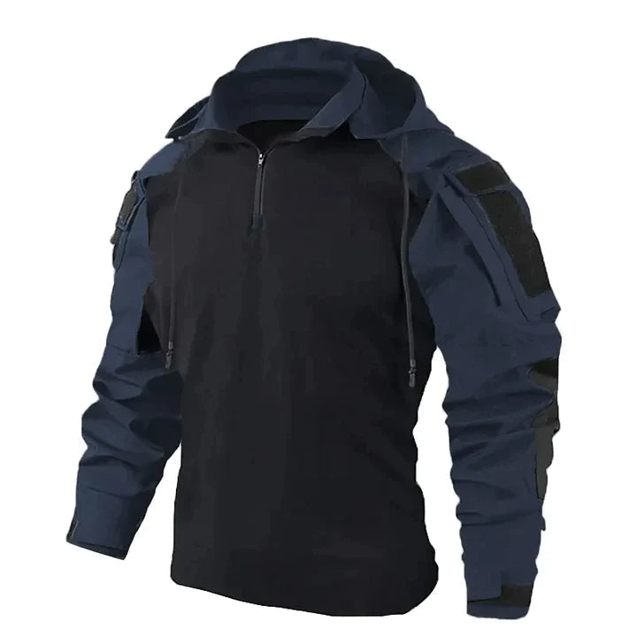 Sweat à capuche tactique homme avec poches sur les manches
