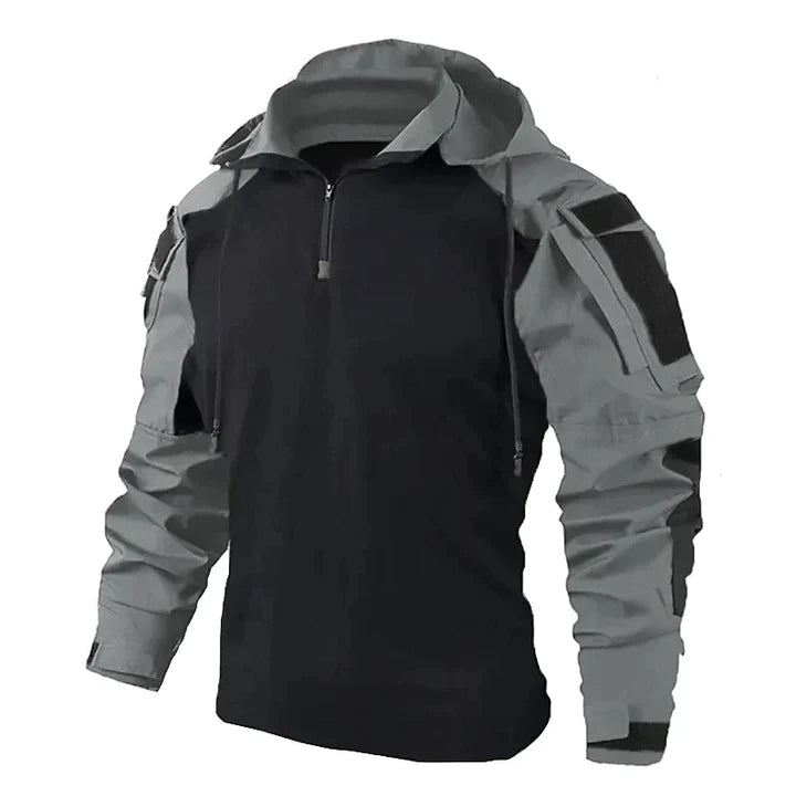 Sweat à capuche tactique homme avec poches sur les manches