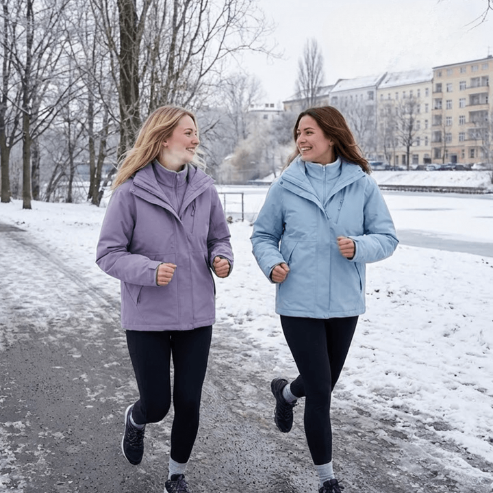 Women's 3-in-1 Waterproof Rain Jacket with Removable Fleece Lining