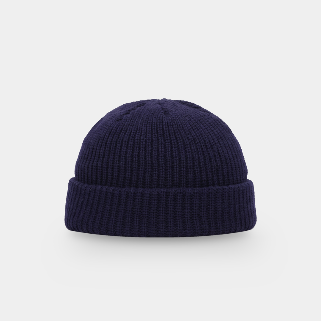 Bonnet Homme Pêcheur Court Côtelé Revers