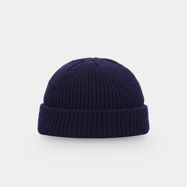 Bonnet Homme Pêcheur Court Côtelé Revers