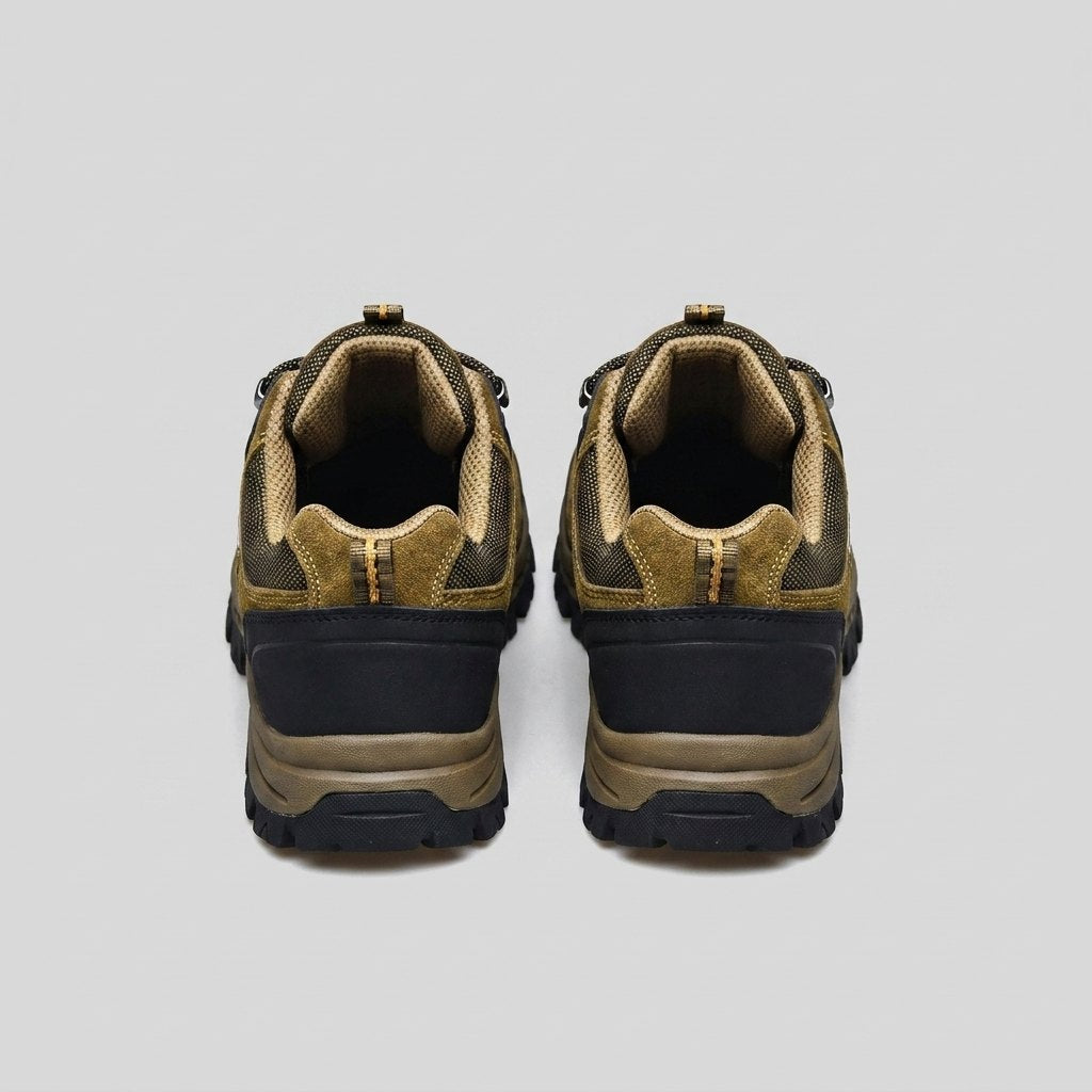 Chaussures de Randonnée Homme en Daim et Mesh avec Lacets et Semelle en Caoutchouc