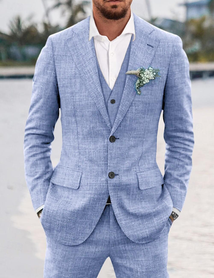 Costume 3 Pièces À Simple Boutonnage Invité De Mariage Pour Homme | Moderne