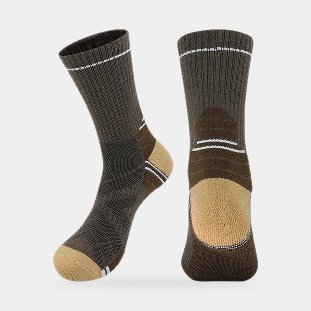 Men's Padded Wool-Blend Hiking Socks