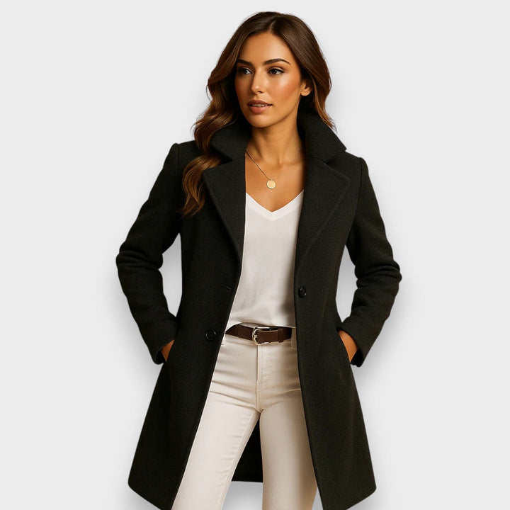 Etienne | Manteau long pour femme en mélange de laine
