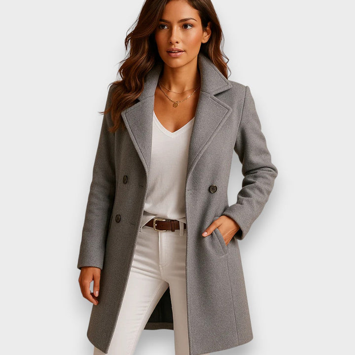 Etienne | Manteau long pour femme en mélange de laine