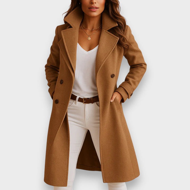Etienne | Manteau long pour femme en mélange de laine