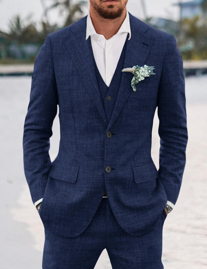 Costume 3 Pièces À Simple Boutonnage Invité De Mariage Pour Homme | Moderne