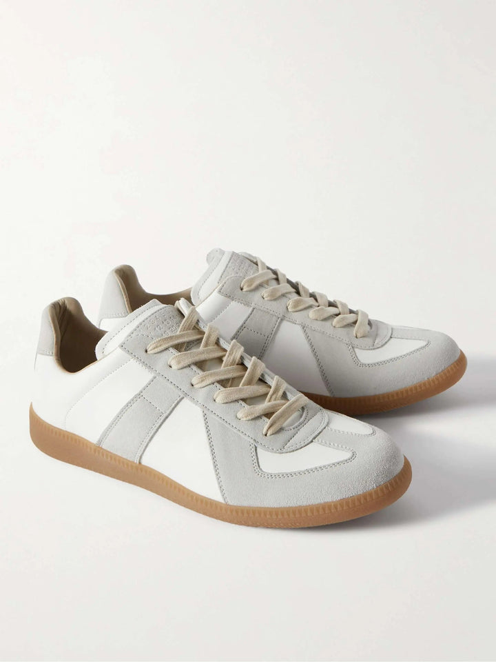 GATS | Casual suede and calfskin sneakers with rubber sole