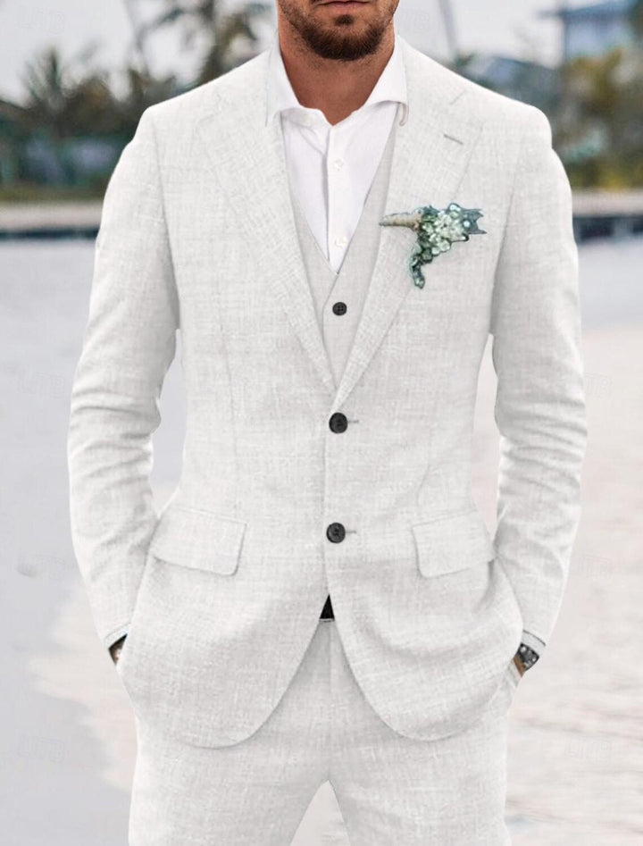 Costume 3 Pièces À Simple Boutonnage Invité De Mariage Pour Homme | Moderne