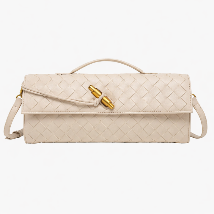 Pochette Tressée Femme – Sac de Soirée en Cuir Vegan