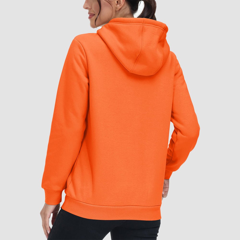 Sweat à Capuche Femme Doublé Sherpa avec Poche Kangourou