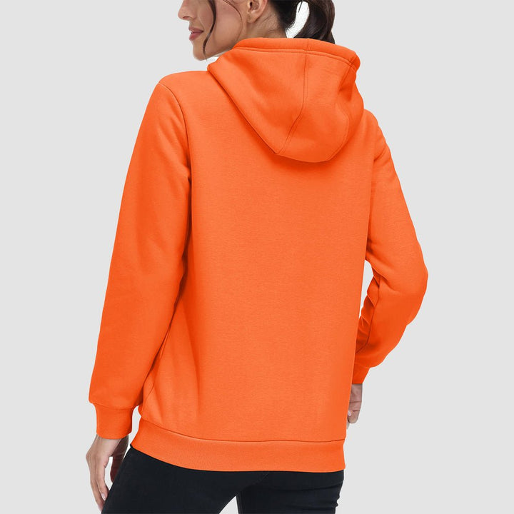 Sweat à Capuche Femme Doublé Sherpa avec Poche Kangourou