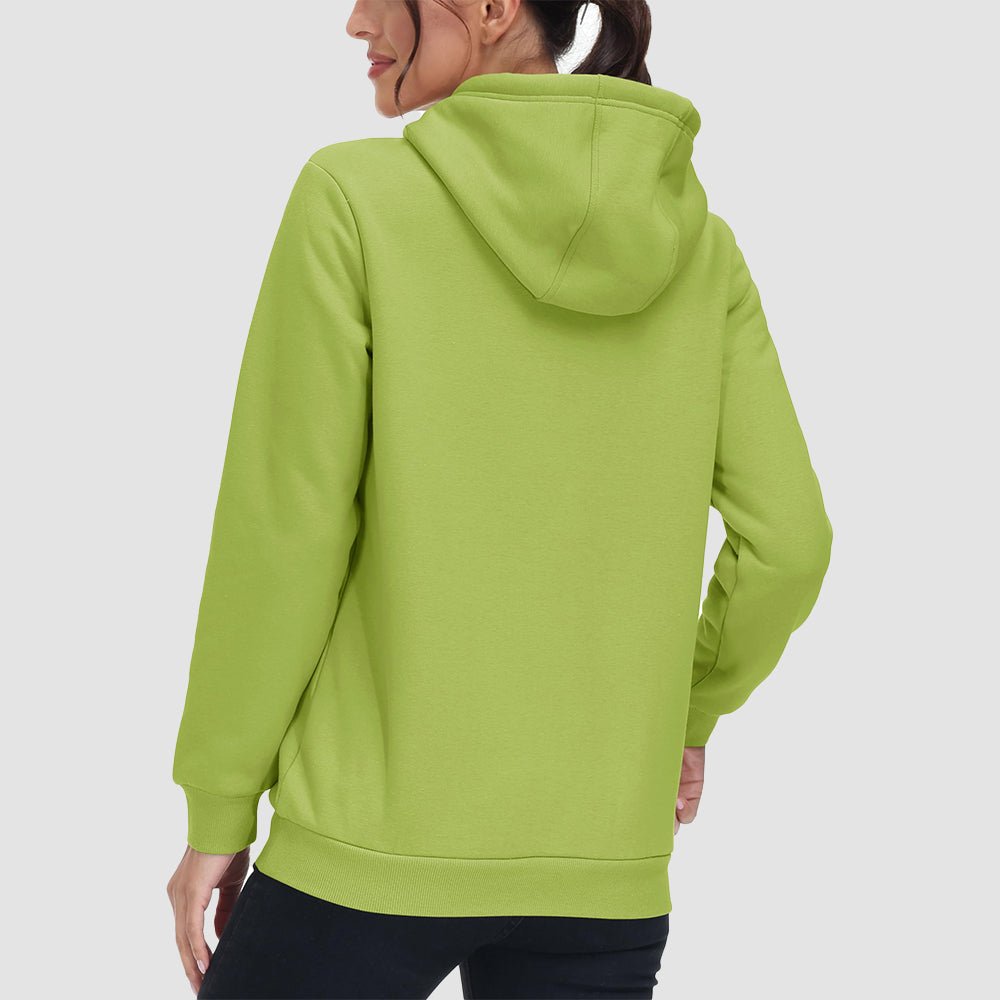 Sweat à Capuche Femme Doublé Sherpa avec Poche Kangourou