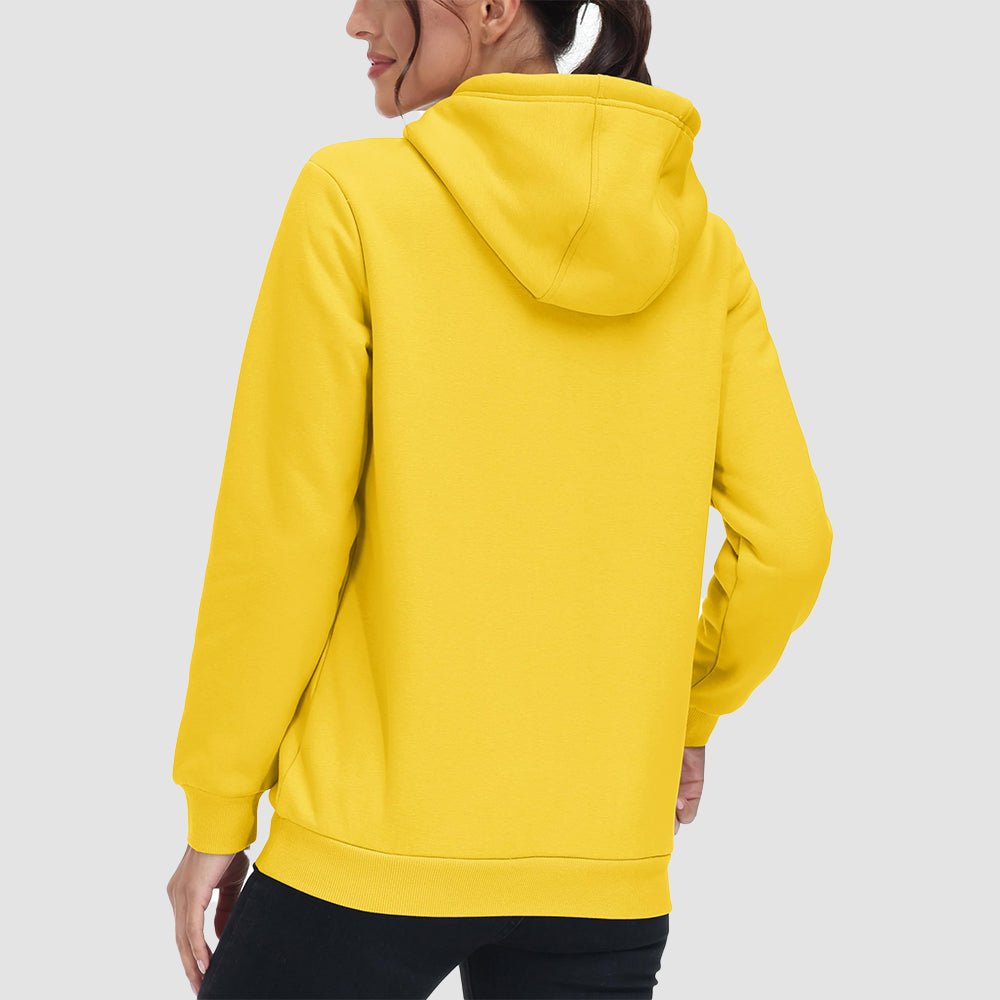 Sweat à Capuche Femme Doublé Sherpa avec Poche Kangourou