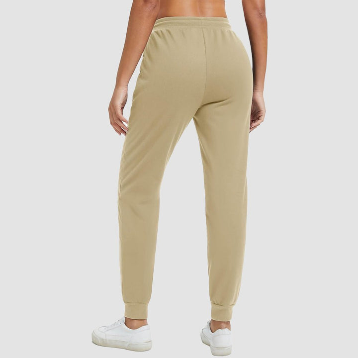 Women's Sherpa-Lined Joggers with Drawstring Waist and Elastic Cuffs