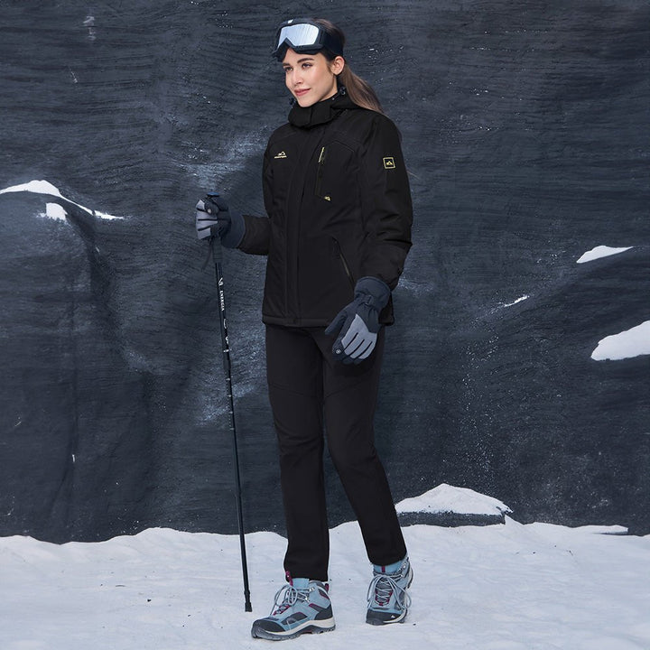 Waterdichte dames-ski-jas met fleecevoering
