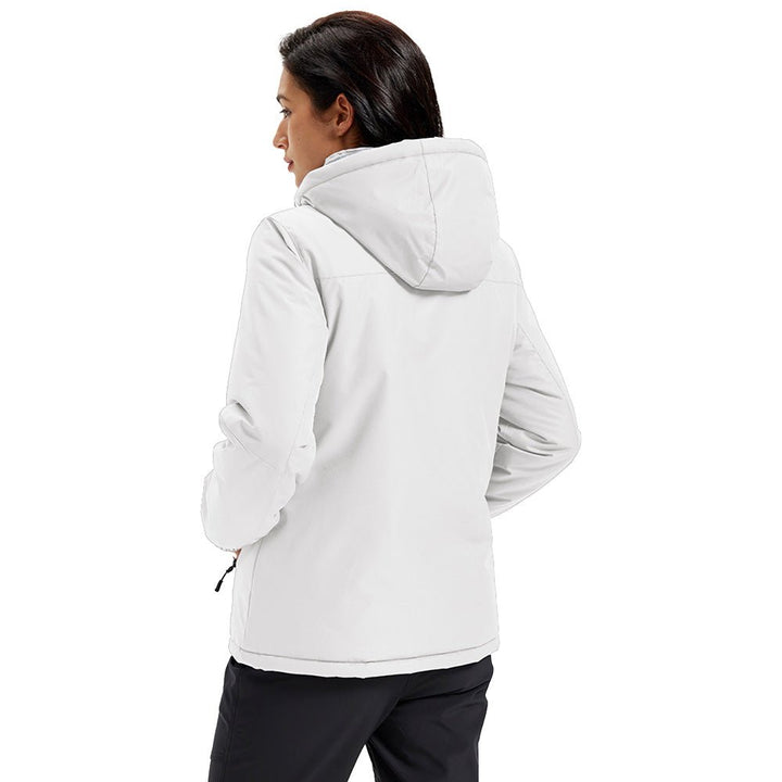 Veste de Ski Femme Imperméable Doublée Polaire Coupe Vent