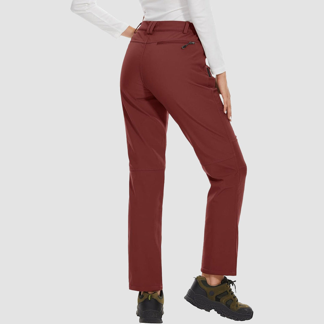 Pantalon de Ski Femme Doublé Polaire Déperlant