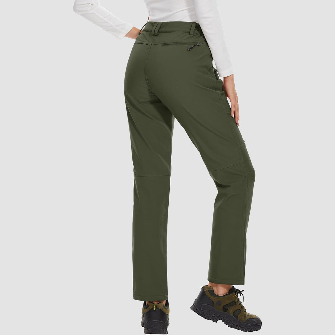 Pantalon de Ski Femme Doublé Polaire Déperlant