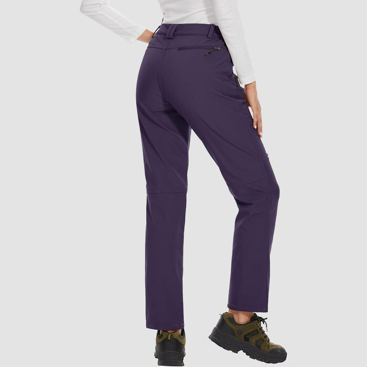Pantalon de Ski Femme Doublé Polaire Déperlant