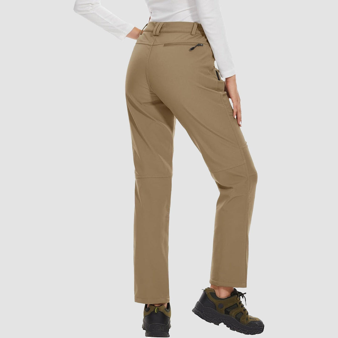 Pantalon de Ski Femme Doublé Polaire Déperlant