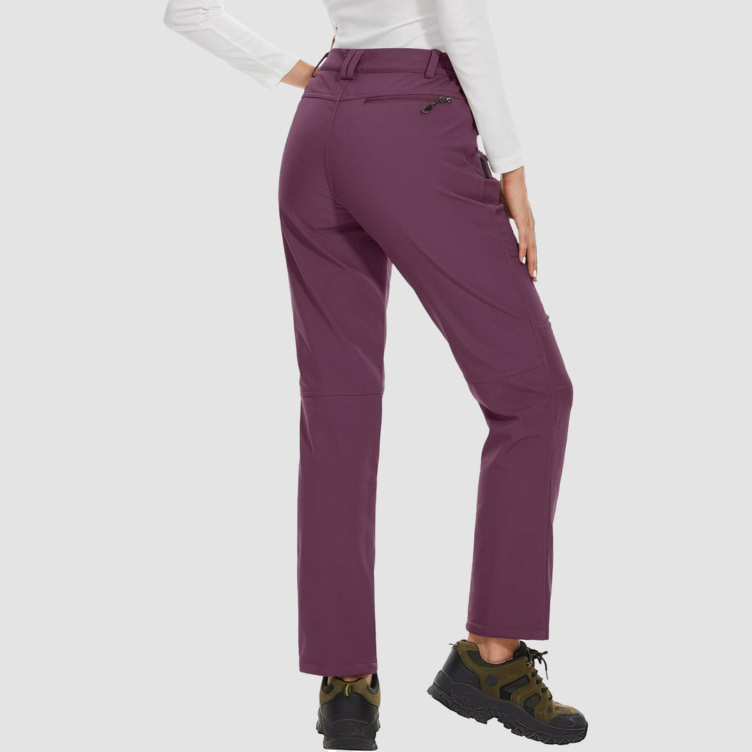 Pantalon de Ski Femme Doublé Polaire Déperlant